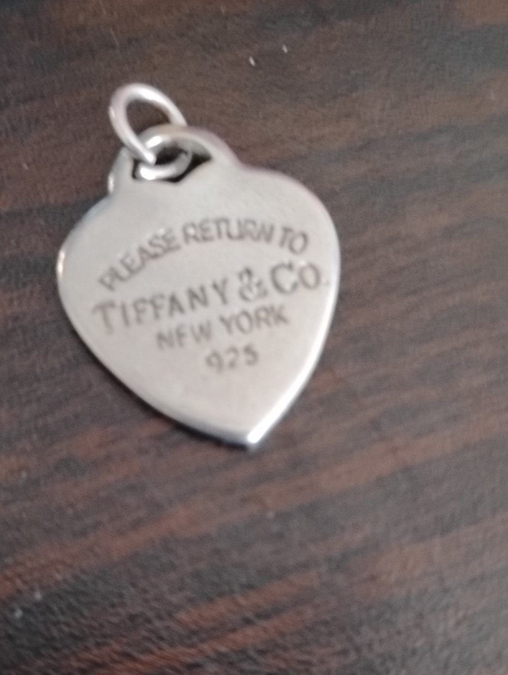 Tiffany & Co. Sterling Silver Heart Tag Pendant - Silve Vintager